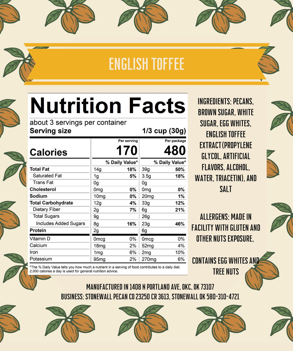 English Toffee Candied Pecans