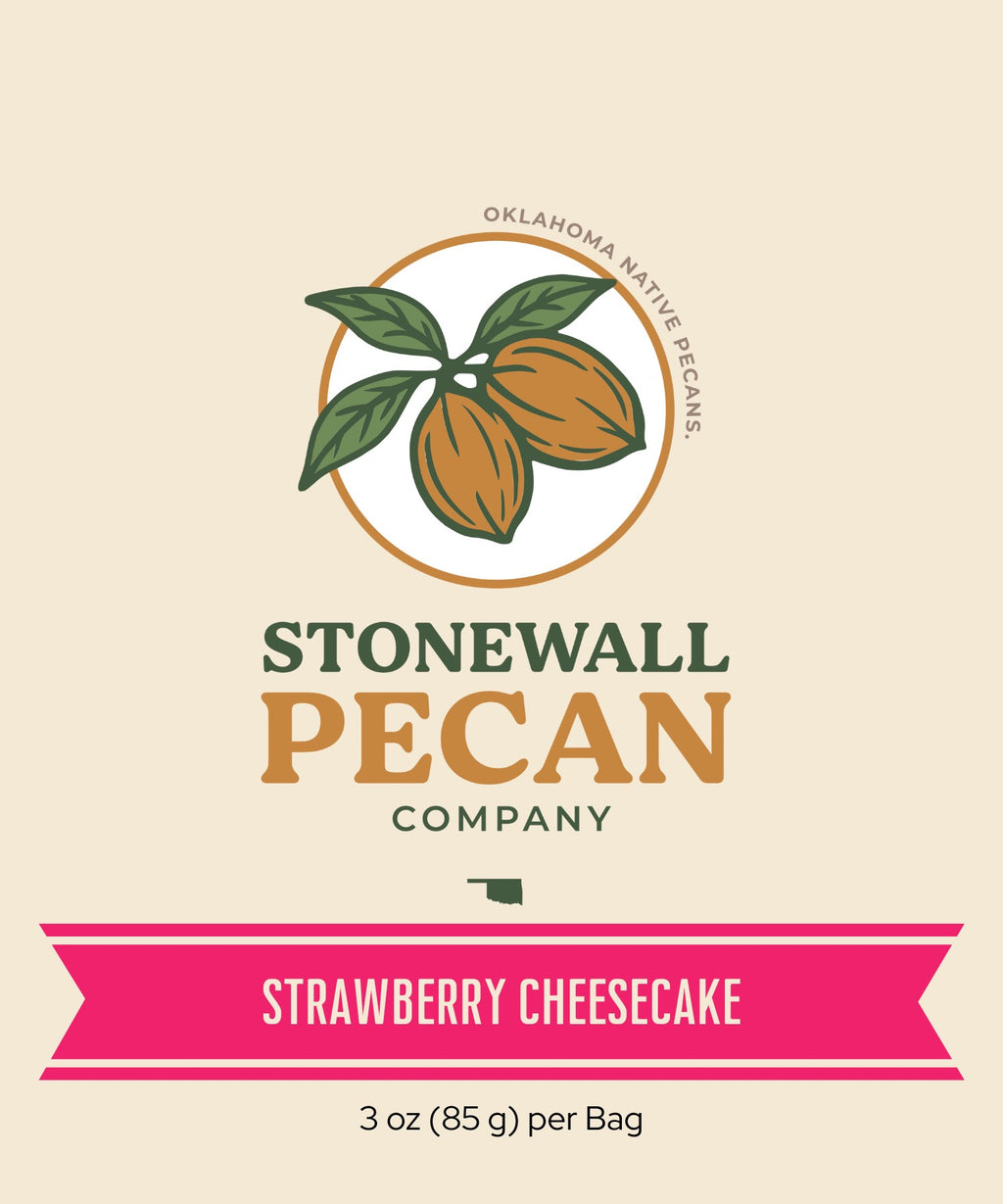 Strawberry Cheesecake Candied Pecans