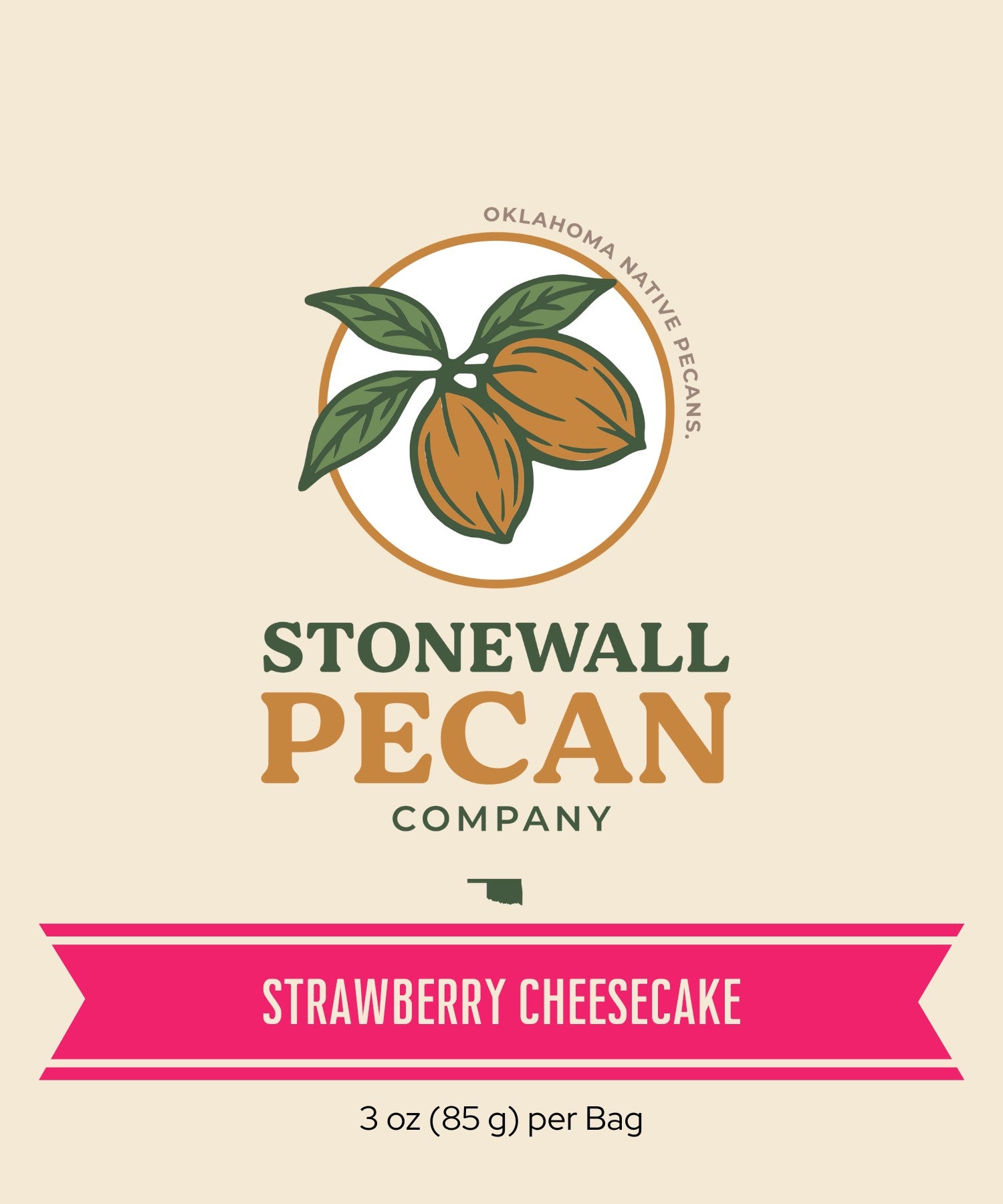 Strawberry Cheesecake Candied Pecans